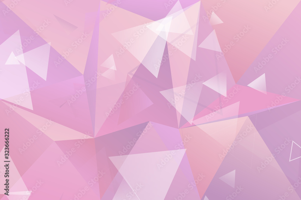 Poster geometrical gradient mosaic triangle website background - chaotic abstract geometric vector illustra