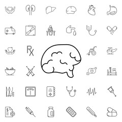neurobiology icon. Universal set of medicine for website design and development, app development