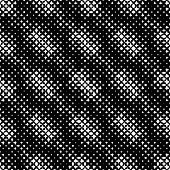 Seamless black and white star pattern background - abstract geometrical vector design