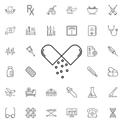 vitamin pills icon. Universal set of medicine for website design and development, app development