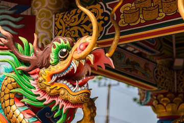 Chanthaburi, Thailand - February, 01,  2020 : Chanthaburi City Pillar Shrine a sacred place in...