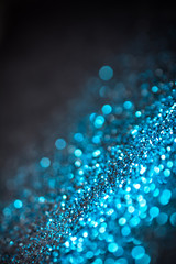 Abstract blue background with bokeh effect