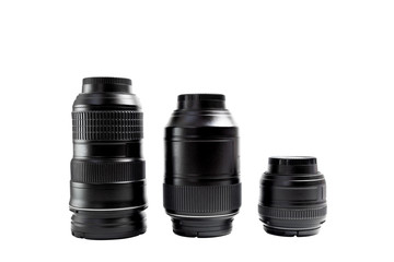 Lens for the camera on a white background
