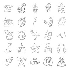  Pack Of Conceptual Doodle Icons 