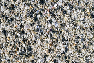 coarse sand on the beach for background