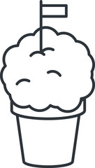 Manjerico icon. Element of Portugal, vector illustration