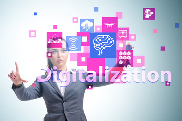 Digital transformation and digitalization technology concept