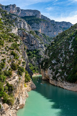 Obraz na płótnie Canvas Verdon Gorge, Gorges du Verdon in French Alps, Provence, France
