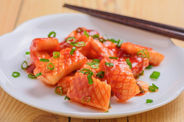 イカのトマトソース炒め