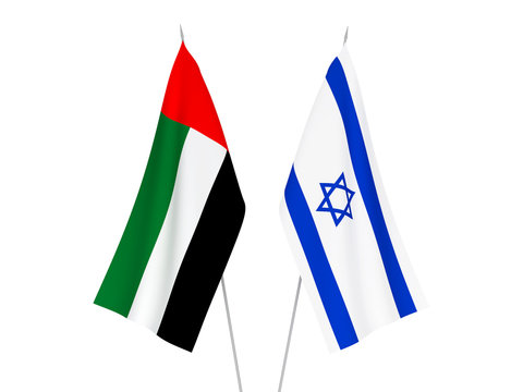 United Arab Emirates And Israel Flags