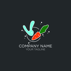 premium rabbit logos for companies and businesses, web or apps