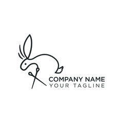 premium rabbit logos for companies and businesses, web or apps