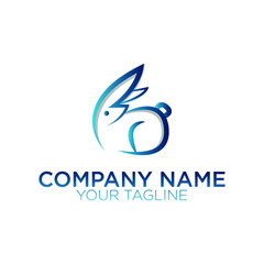 premium rabbit logos for companies and businesses, web or apps