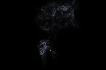 Abstract smoke image on black background