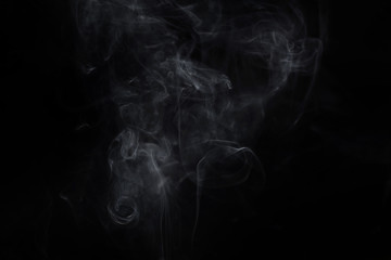 Abstract smoke image on black background