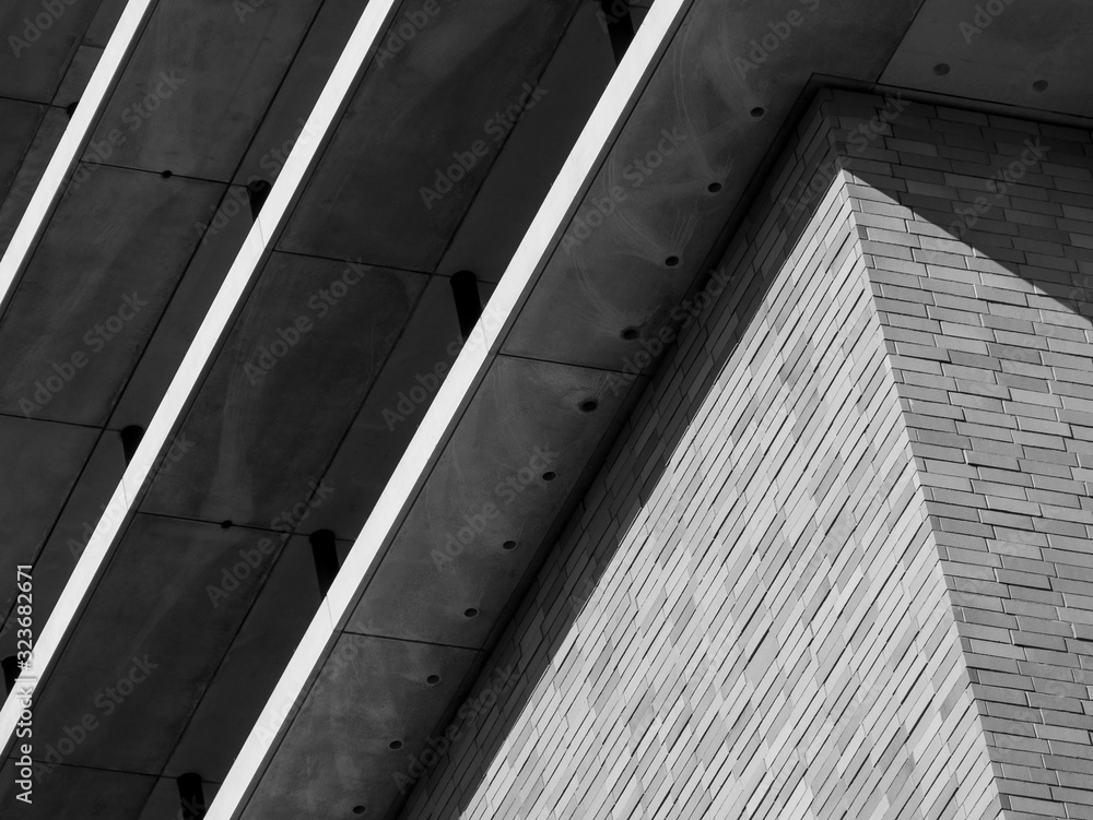 Leinwandbilder abstract background architecture lines. modern architecture detail