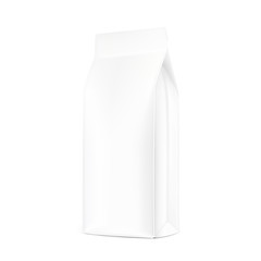 Realistic food bag isolated on white background. Isometric view. Vector illustration. Can be use for template your design, presentation, promo, ad. EPS 10.	