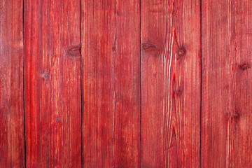 Red old wooden wall, vintage rustic background