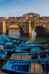 Fishing boats and fortification, Essaouira