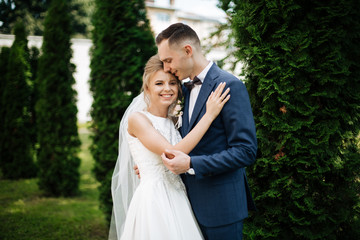 Bride and Groom on wedding day