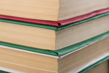 Books close-up - education and wisdom concept