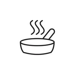 Frying pan icon template black color editable. Frying pan icon symbol Flat vector illustration for graphic and web design.