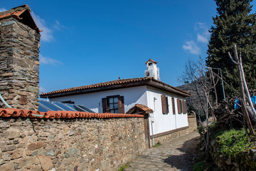 Sirince Koyu, Selcuk, Izmir / Turkey - Old street and old houses of Sirince Village in Izmir