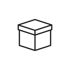 Packaging cardboard box icon template black color editable. Packaging cardboard box icon symbol Flat vector illustration for graphic and web design.