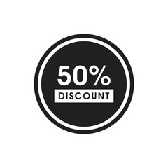 Percent discount icon template black color editable. Percent discount icon symbol Flat vector illustration for graphic and web design.