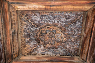 Furniture with Christian sign in Sirince Houses in Selcuk