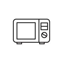 Microwave oven icon template black color editable. Microwave oven icon symbol Flat vector illustration for graphic and web design.