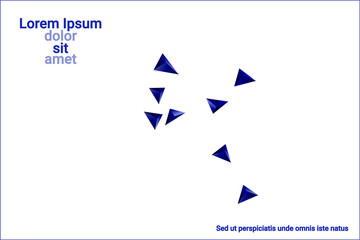 Fototapeta premium Triangular background.