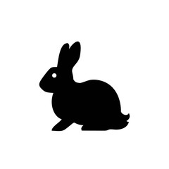 Bunny icon template black color editable. Bunny icon symbol Flat vector illustration for graphic and web design.