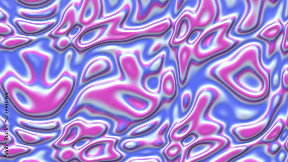 Poster liquid paint looping animated background. fluid flowing wavy texture, 3d render dynamic wallpaper. s