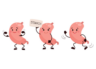 Cartoon character stomach