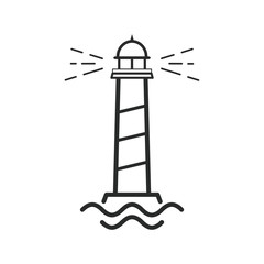 lighthouse icon vector design illustration