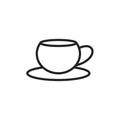 Coffee cup and glass icon template black color editable. Coffee cup and glass icon symbol Flat vector illustration for graphic and web design.