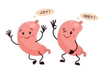 Cartoon character stomach