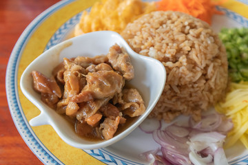 Rice Mixed Seasoned with Shrimp Paste Recipe, Thai style