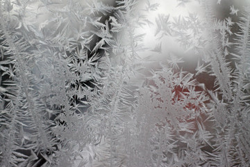givre sur une fenêtre
