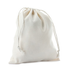 Full cotton eco bag isolated on white