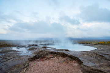 Geysir geothermal area in Iceland