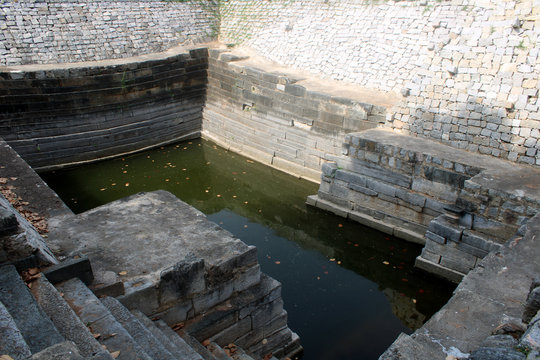 Lake in Front of Halebidu Temple