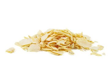 Pile of dried garlic slices