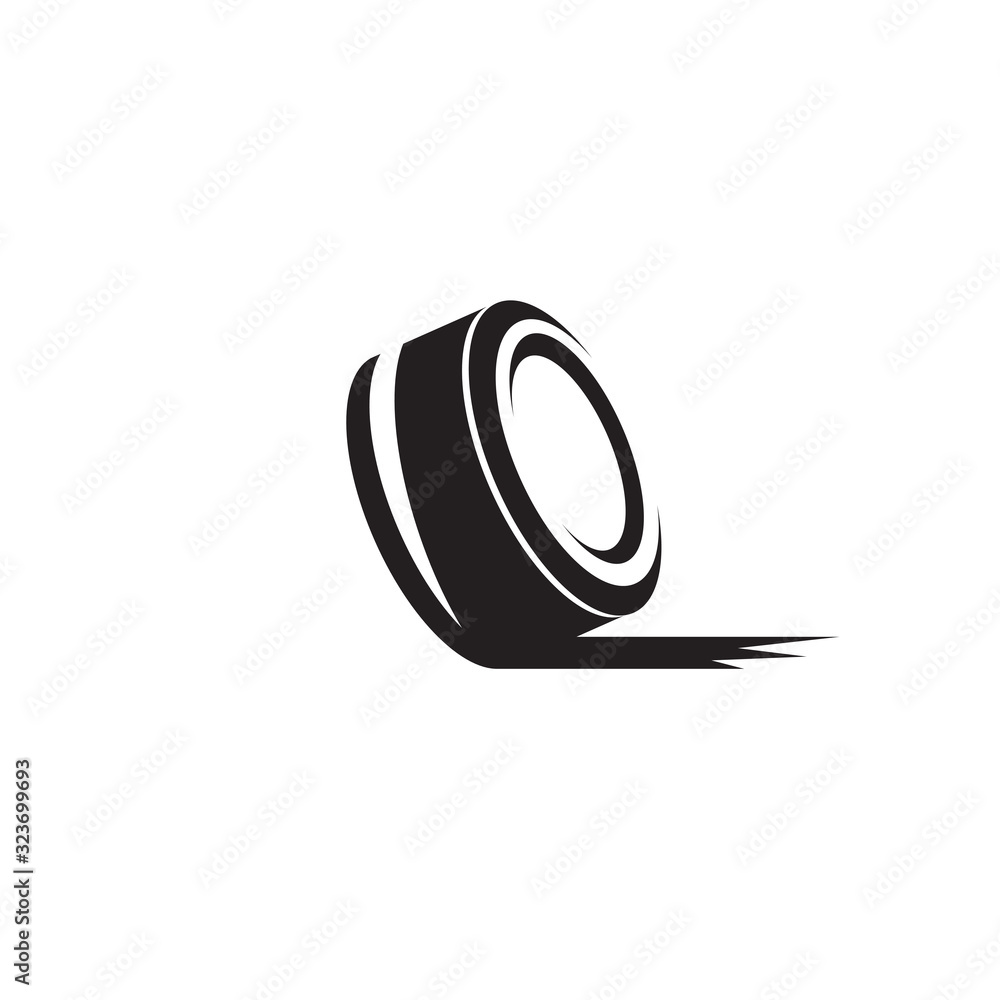 Canvas Prints tyre shop logo design vector illustration template