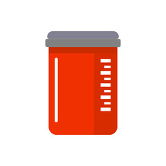 Jar of pills icon. Symbol, logo illustration for mobile concept and web design.