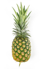 Fototapeta premium Fresh pineapple isolated on white background.