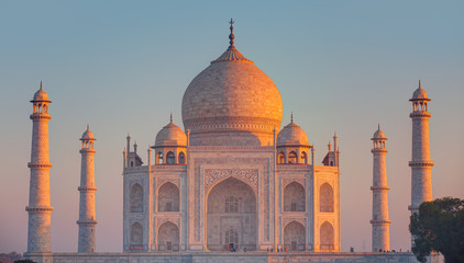 Taj Mahal at sunset - Agra, India 