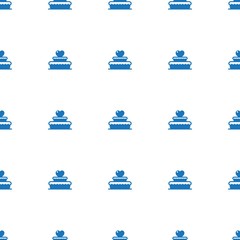 wedding cake icon pattern seamless isolated on white background. Editable filled wedding cake icon. wedding cake icon pattern for web and mobile.