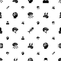head icons pattern seamless. Included editable filled Deep learning, fish bone, User, Cognitive Science, Helmet, Brain storm, businesswoman icons. head icons for web and mobile.